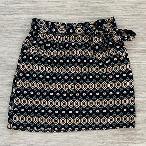 Francesca’s Geometric Print Mini Skirt